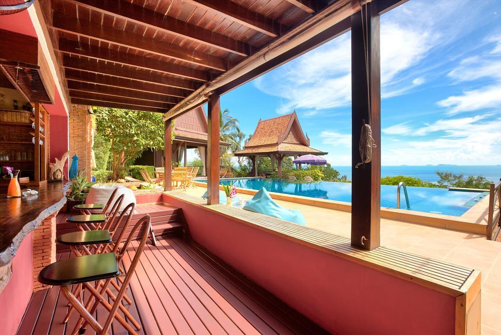 Villa Thai Teak - Panoramic Sea & Sunset Views 사무이 객실 사진