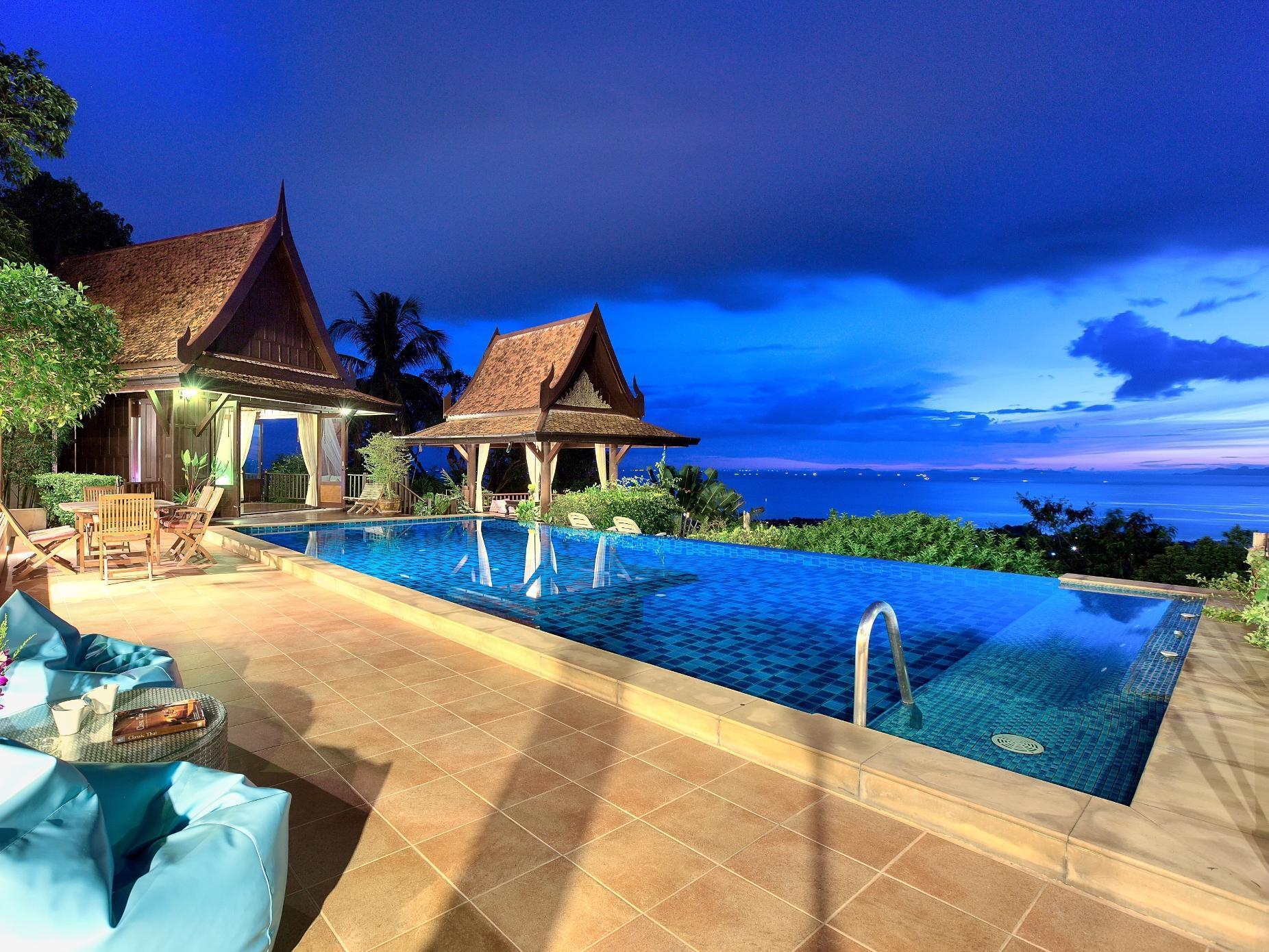 Villa Thai Teak - Panoramic Sea & Sunset Views 사무이 외부 사진