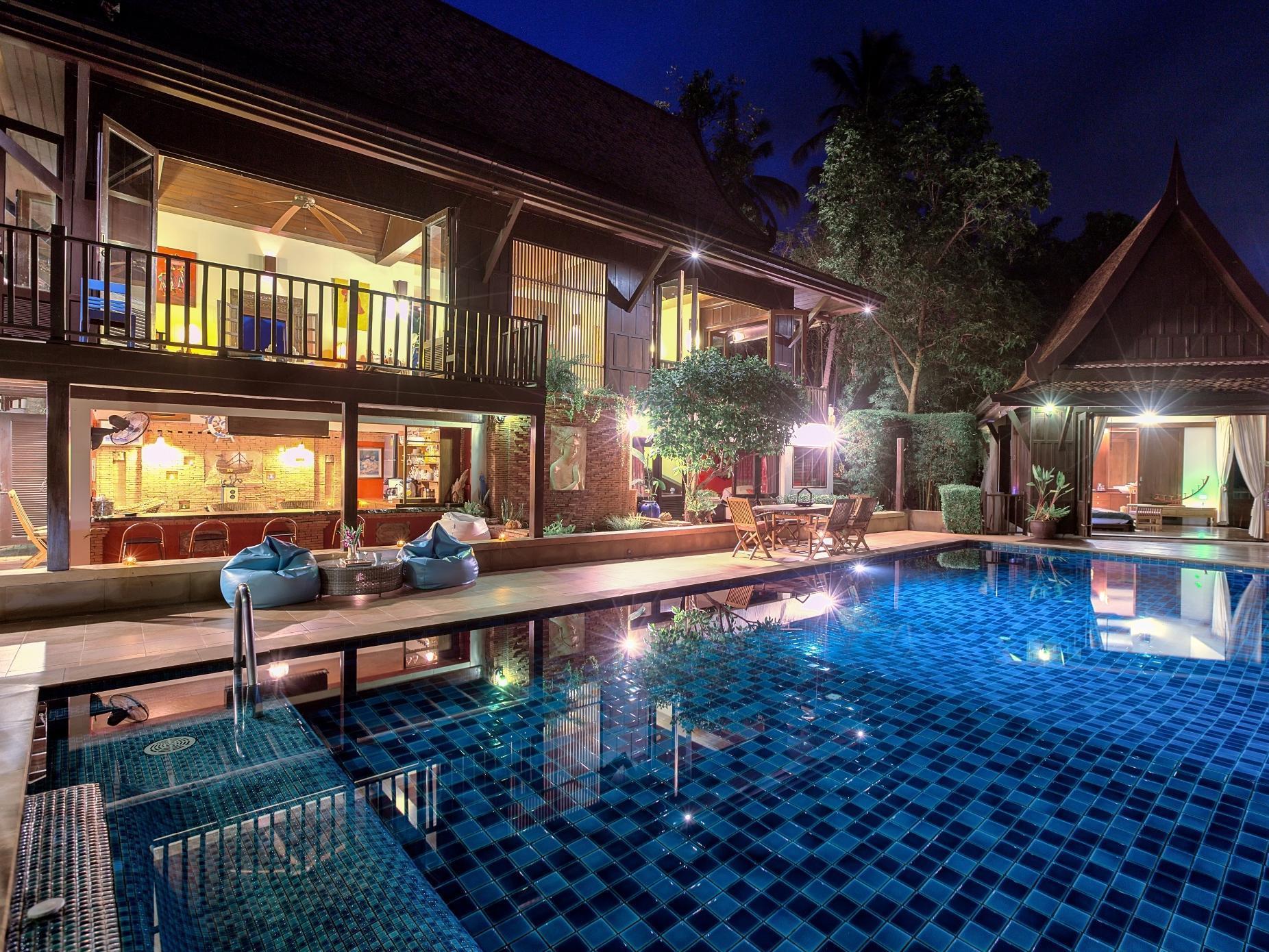 Villa Thai Teak - Panoramic Sea & Sunset Views 사무이 외부 사진